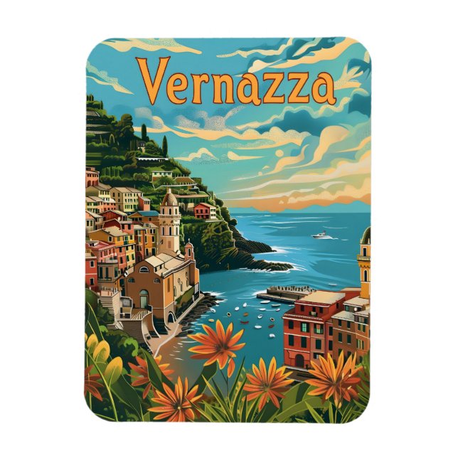 Vernazza Cinque Terre Magnet (Vertical)
