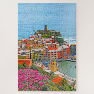VERNAZZA  - Cinque Terre - panorama - Liguria - Jigsaw Puzzle