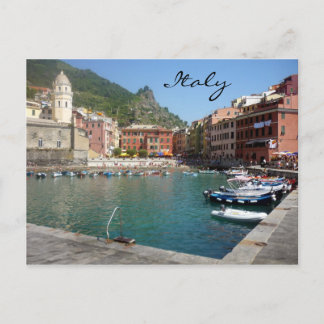 vernazza italy postcard