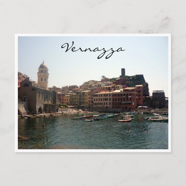 vernazza port postcard (Front)