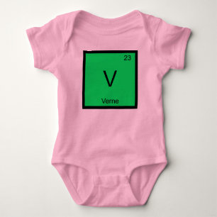 Verne Name Chemistry Element Periodic Table Baby Bodysuit
