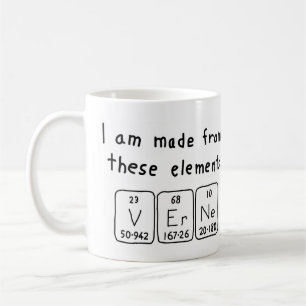 Verne periodic table name mug