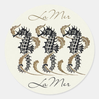 Verneuil Art Nouveau Seahorse Stickers