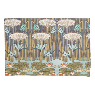Verneuil Dragonfly Water Lily Art Nouveau: Vintage Pillowcase