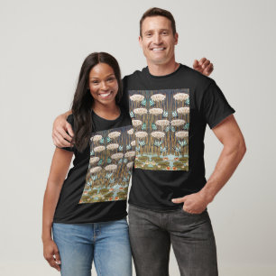 Verneuil Dragonfly Water Lily Art Nouveau: Vintage T-Shirt