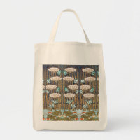 Verneuil Dragonfly Water Lily Art Nouveau: Vintage