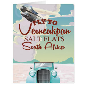 Verneukpan Salt Flats South Africa travel poster