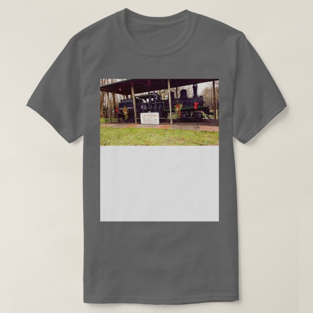 Vernonia Shay locomotive at Christmas T-Shirt (Design Front)