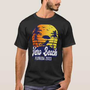 Vero Beach 2023 Florida Sunset Beach Retro Premium T-Shirt
