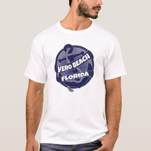 Vero Beach Florida anchor swirl tshirt