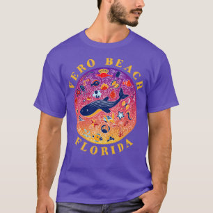 Vero Beach Florida Cut Sea Life Souvenir T-Shirt