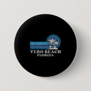 Vero Beach Florida Family Summer Vacation Vintage 6 Cm Round Badge