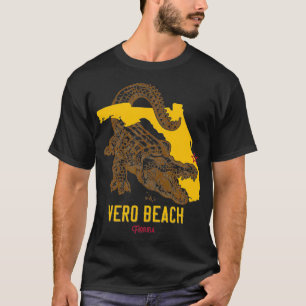 Vero Beach Florida FL Aligator Vacation Surf Sunse T-Shirt