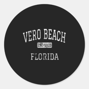 Vero Beach Florida Fl Vintage Classic Round Sticker