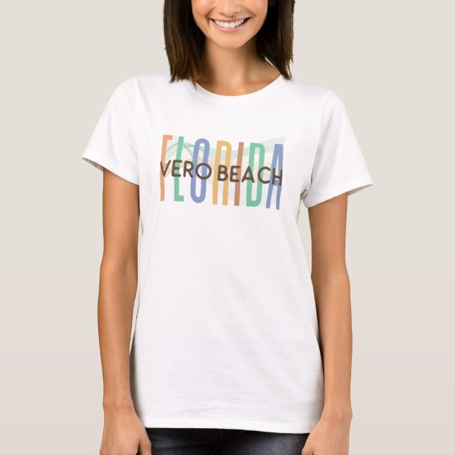 Vero Beach Florida (Sand Waves) T-Shirt (Front)