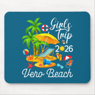 Vero Beach Florida Summer Tropical Artwork Mouse Pad