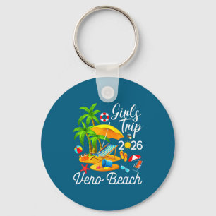 Vero Beach Florida Summer Tropical Summer Vibes Key Ring