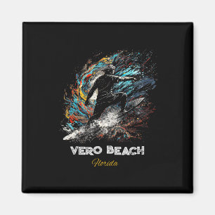 Vero Beach Florida Surfing Surfboard Magnet