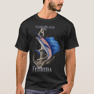 Vero Beach Florida Swordfish Marlin Ocean Fishing T-Shirt