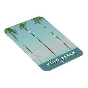 Vero Beach Florida vintage travel poster Magnet