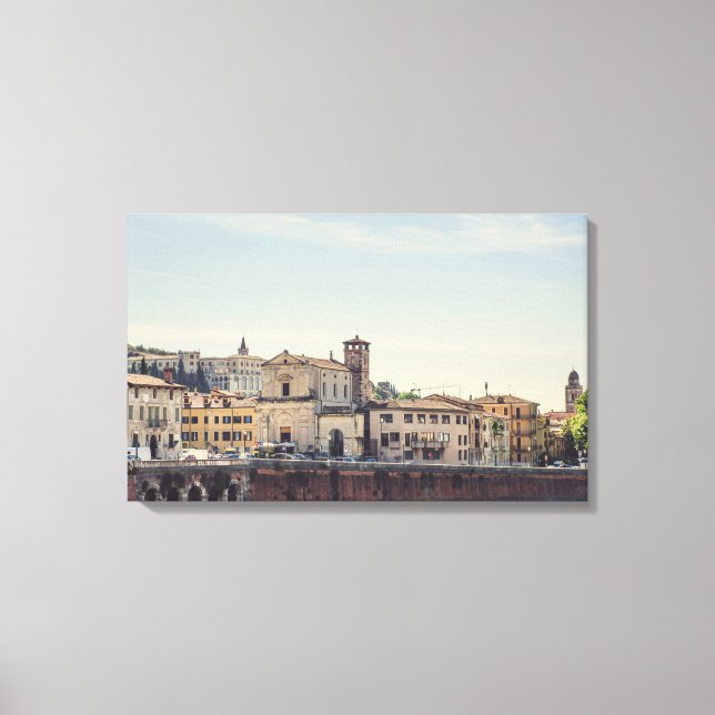 Verona architecture, Italy Canvas Print (Front)