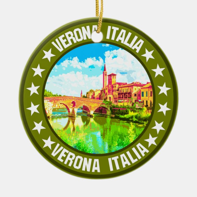 Verona                                             ceramic tree decoration (Front)