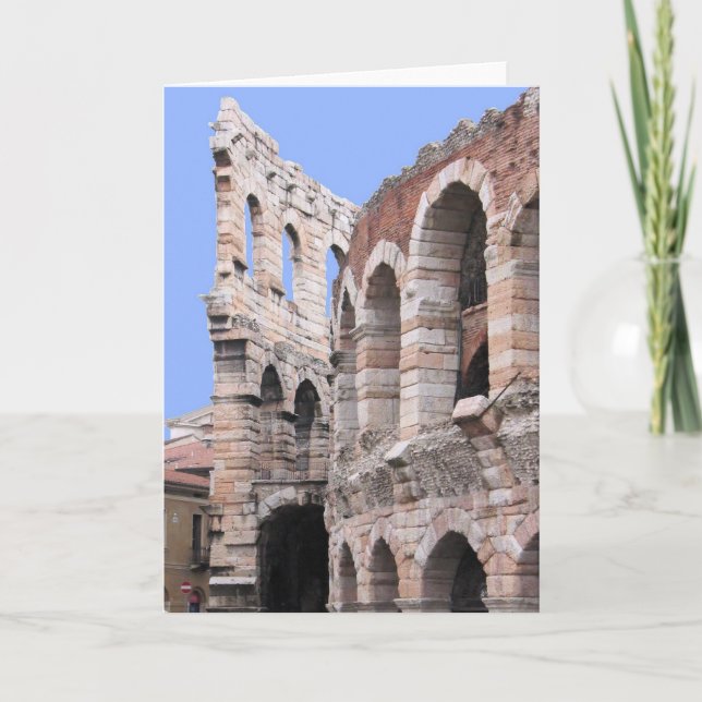 Verona, Italy Arena  -  Blank Inside Greeting Card (Front)