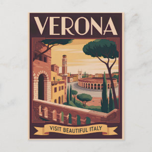 Verona Italy vintage Postcard