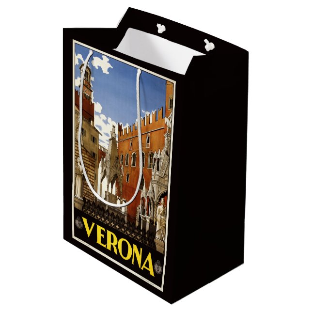 Verona Italy Vintage Travel gift bags (Back Angled)