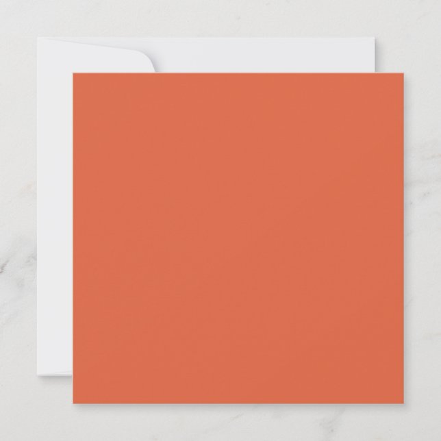 Verona Sunset Orange Solid Colour Card (Front)