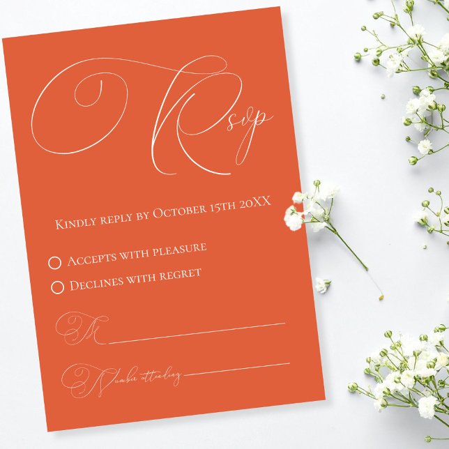 Verona Sunset RSVP Response Card (Verona Sunset RSVP Response Card)