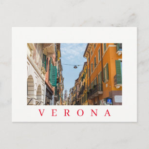 Verona Via Mazzini view postcard