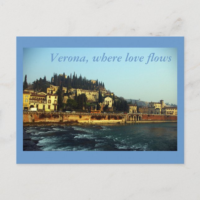 Verona, where love flows postcard (Front)