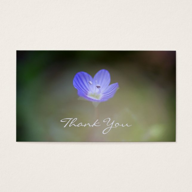 Veronica macro thank you card (Front)