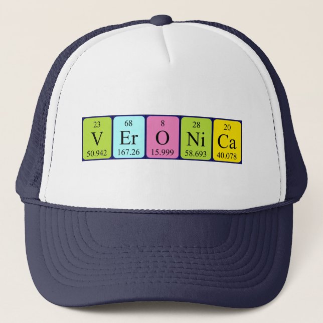 Veronica periodic table name hat (Front)