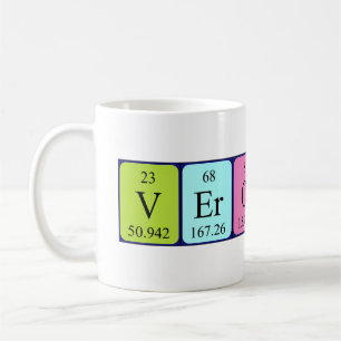 Veronica periodic table name mug
