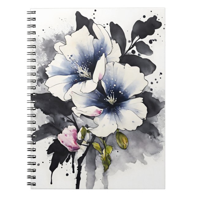 Veronica - Watercolor flowers Notebook (Front)