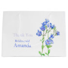 Veronica wedding blue bridesmaid favour gift bag