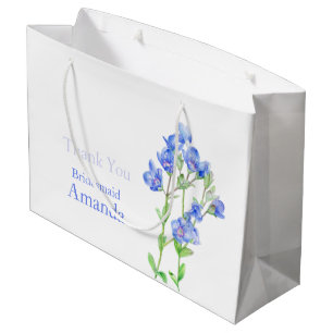 Veronica wedding blue bridesmaid favour gift bag