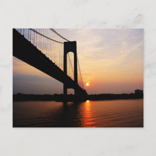 Verrazano Bridge at Dawn Postcard
