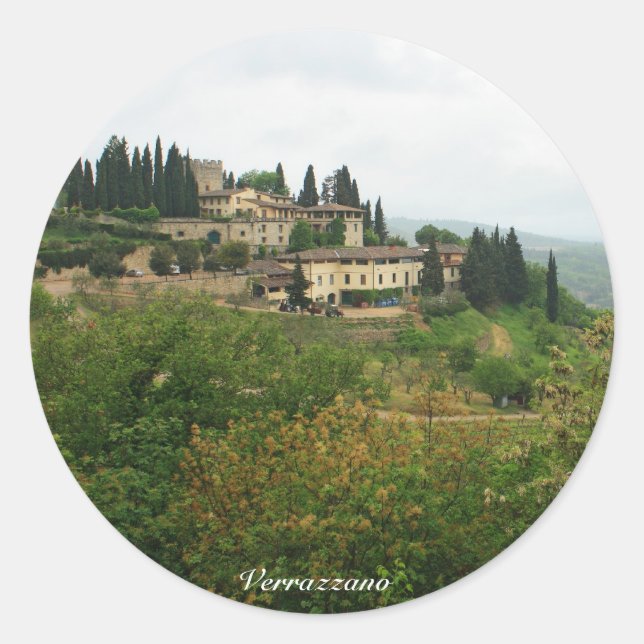 Verrazzano Classic Round Sticker (Front)