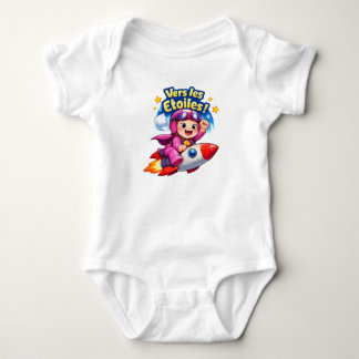 Vers les Étoiles Cute Baby Astronaut Illustration Bodysuit