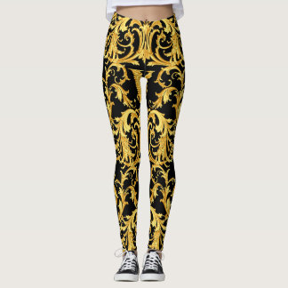 Versace Barocco Collection pattern Leggings