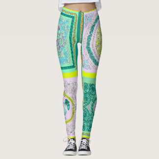 Versace Barocco Colour Collection pattern Leggings