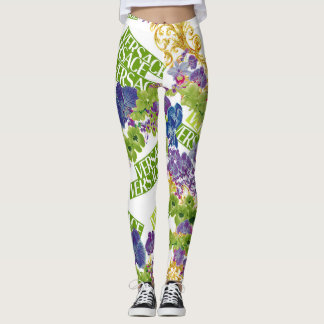 Versace Floral Colour Collection pattern Leggings