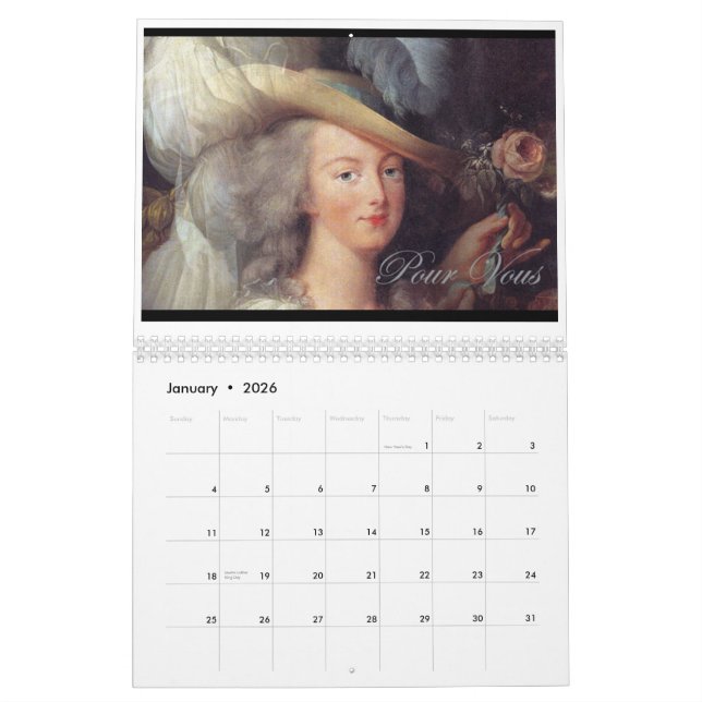 Versailles Calendar (Jan 2026)