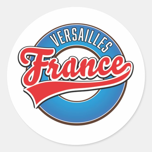 Versailles France logo Keychain Classic Round Sticker (Front)