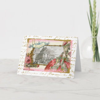 Versailles Marie Antoinette Elegance Collage Card
