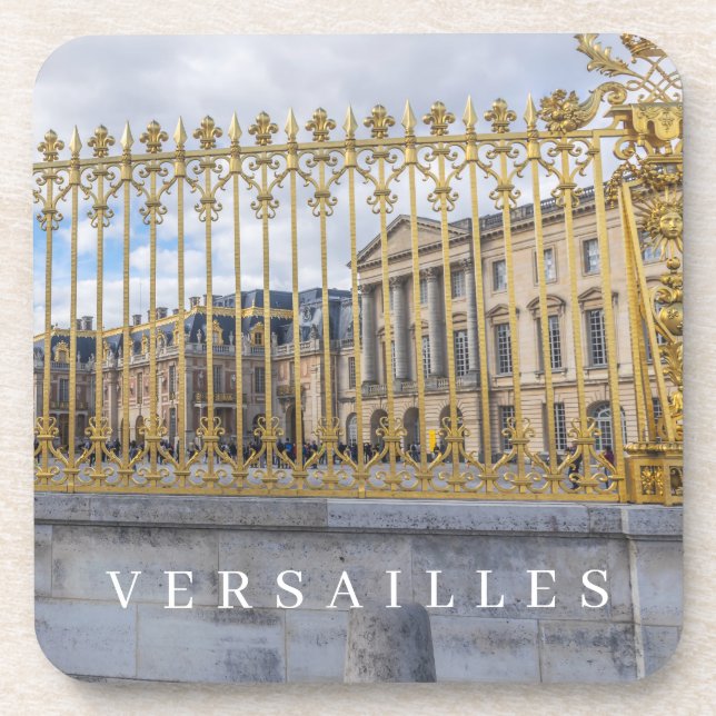 Versailles Palace railings view coasters (Front)