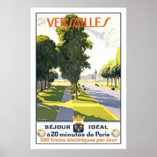 Versailles Vintage French Travel Poster